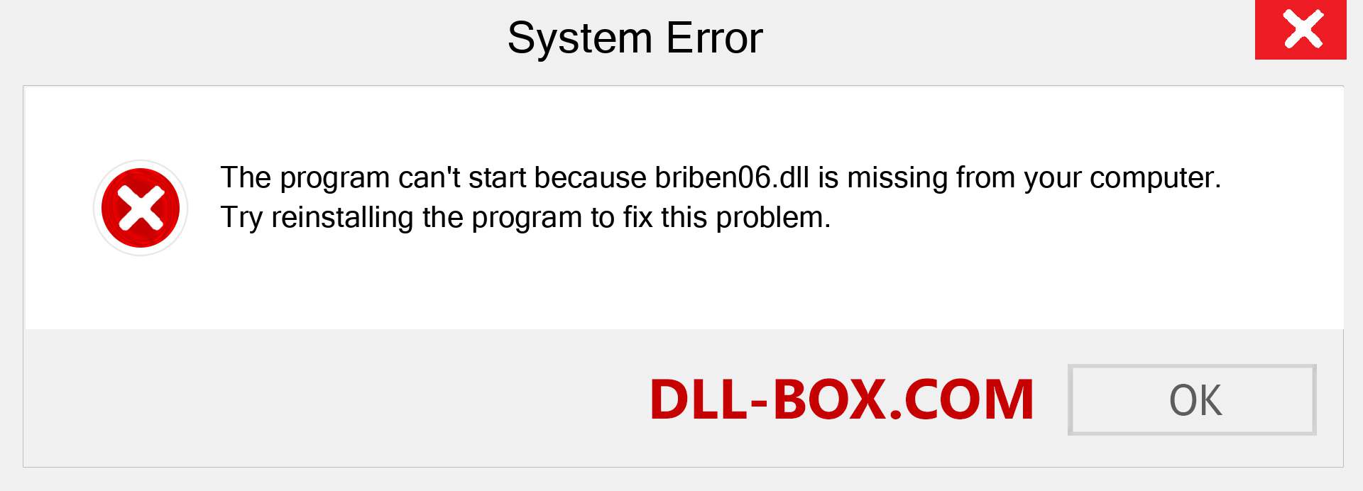  briben06.dll file is missing?. Download for Windows 7, 8, 10 - Fix  briben06 dll Missing Error on Windows, photos, images